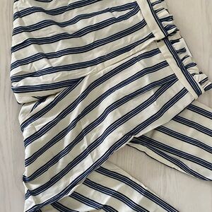 Express Striped Navy and White Pants relaxed 8